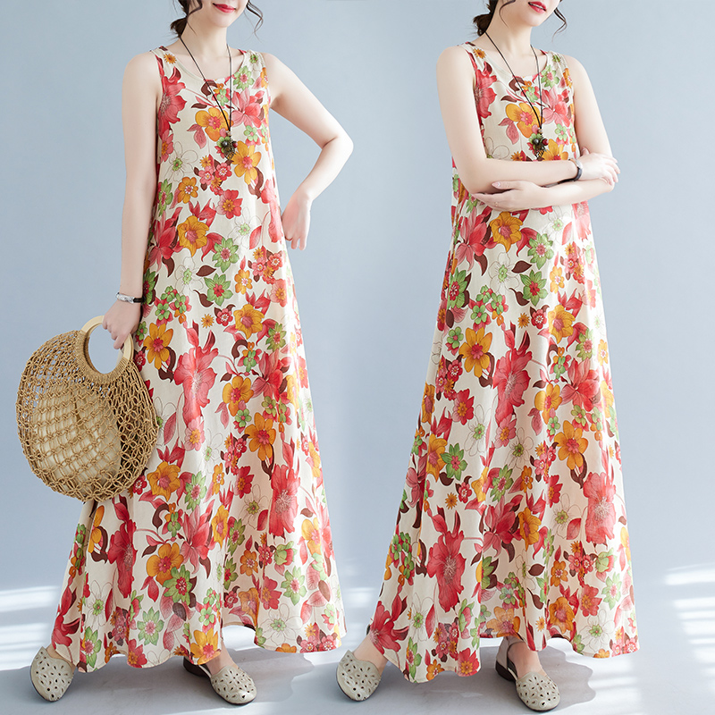 Ethnic Clothing & Online Fashion Store Khaadi Pk - Bohemian Mid-Length Print Dress Summer New