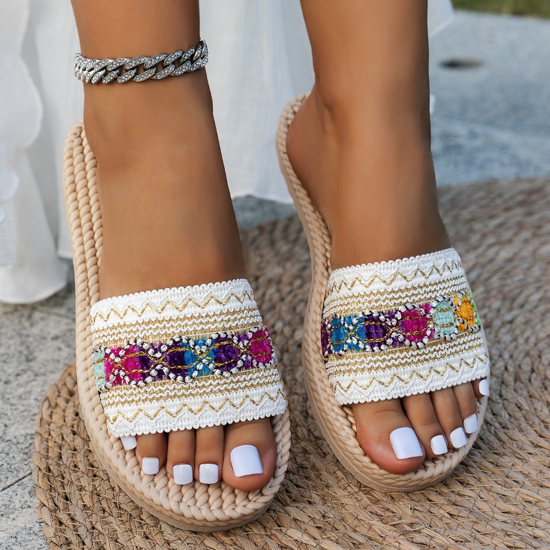 Ethnic Fashion Style - Women's Outdoor Flat Sandals Designer Plus
