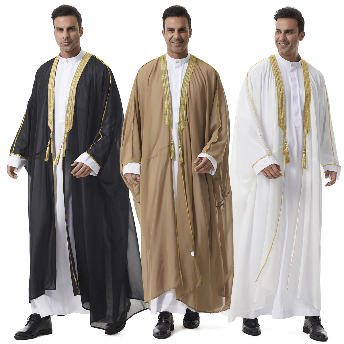 Ethnic Wear Men'S Fashion - Muslim Robes for Men Long Sleeves