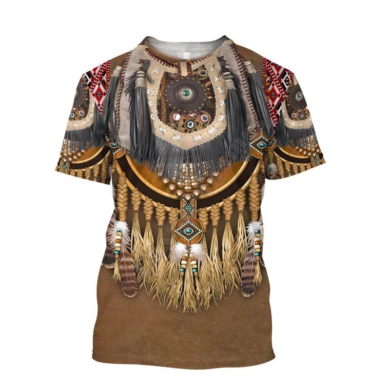 Fashion Ethnic Indian Clothing - Indian Ethnic Style 3D Print T-Shirts
