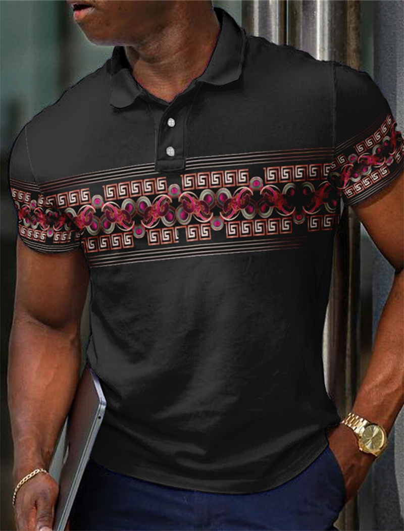 Retro Ethnic Style Polo Shirts - Ethnic Fashion Trend recension och pris