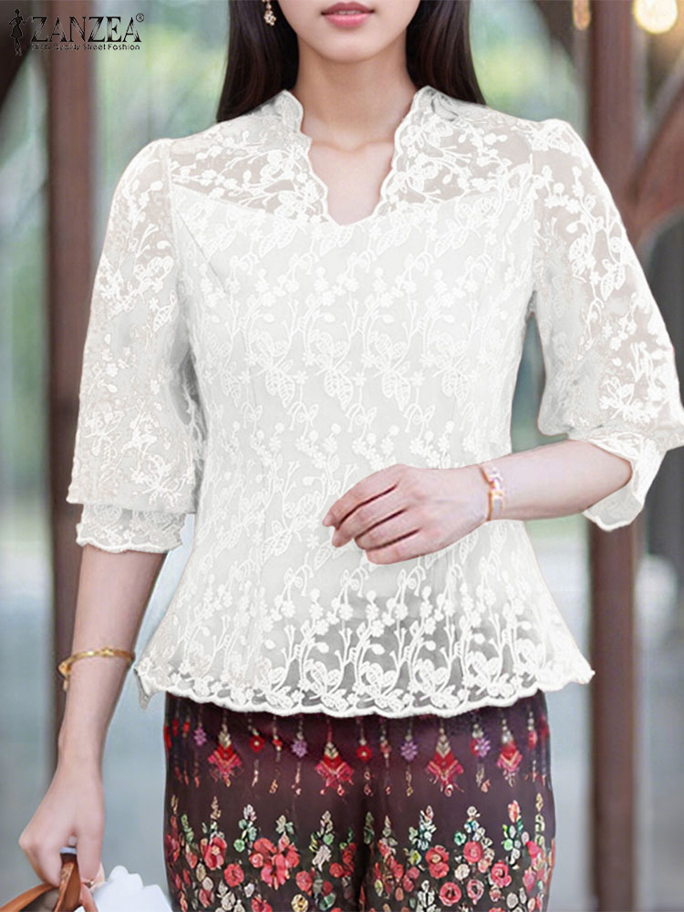 Elegant Women Blouses 2025 ZAN - Thai Silk Blouse recension och pris