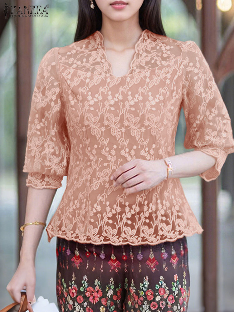 Elegant Women Blouses 2025 ZAN - Thai Silk Blouse recension och pris