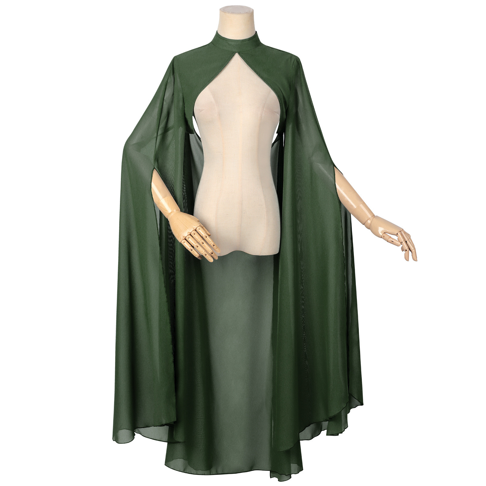 Ladies Green Chiffon Shawl Got - Ethnic Fashion Dress recension och pris