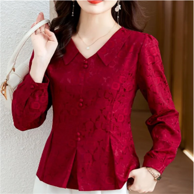 Retro Women's Shirt Jacquard S - Thai Silk Blouse recension och pris