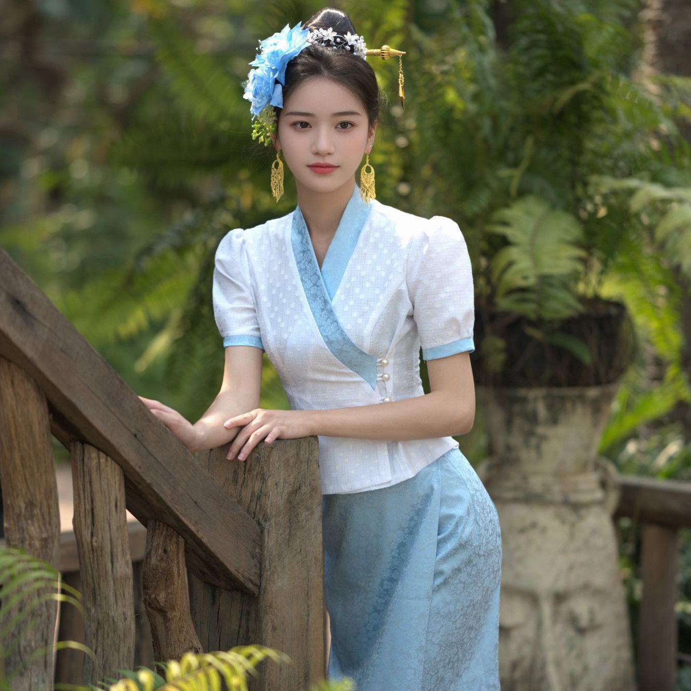 2pcs Thailand Myanmar women Da - Ethnic Clothing & Online Fashion Store Khaadi Pk recension och pris