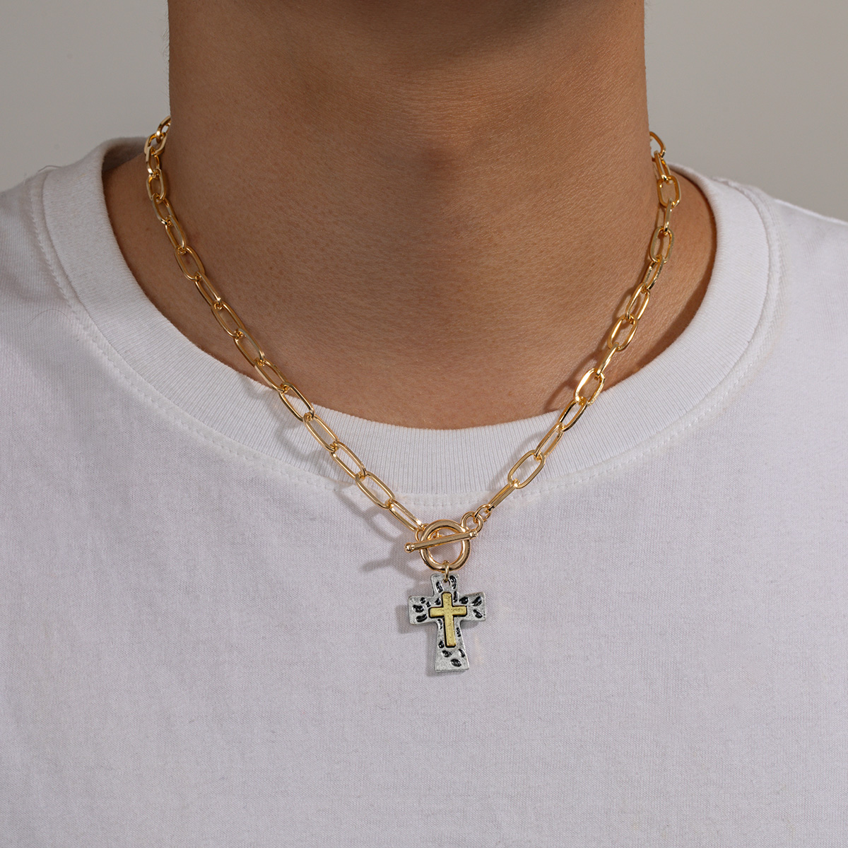 1 ethnic style two-color cross - Ethnic Wear Men'S Fashion recension och pris