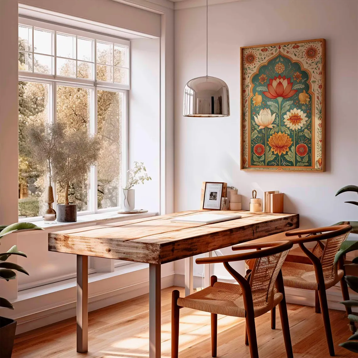 Lotus Flower Wall Art Poster,  - Ethnic Fashion Style recension och pris