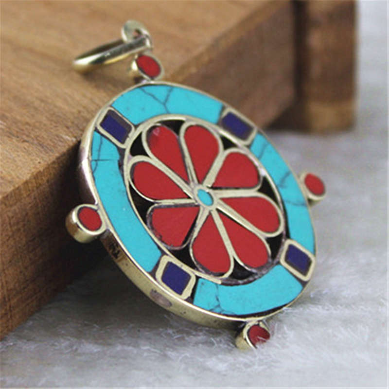 Vintage Flower Pendants Double - Ethnic Fashion Com recension och pris