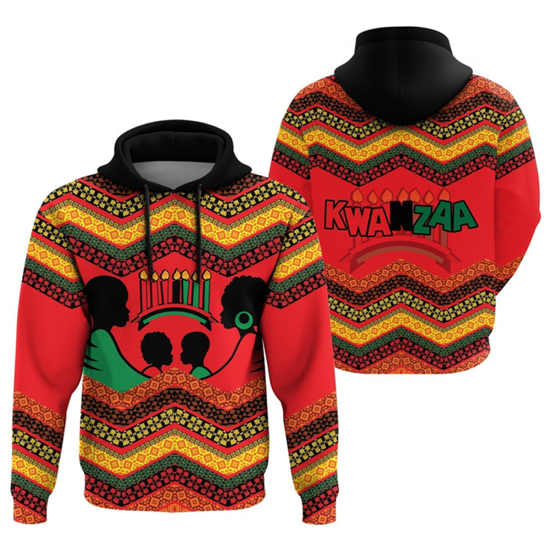African Kwanzaa Hoodies 3D Pri - Men'S Ethnic Fashion Trends recension och pris
