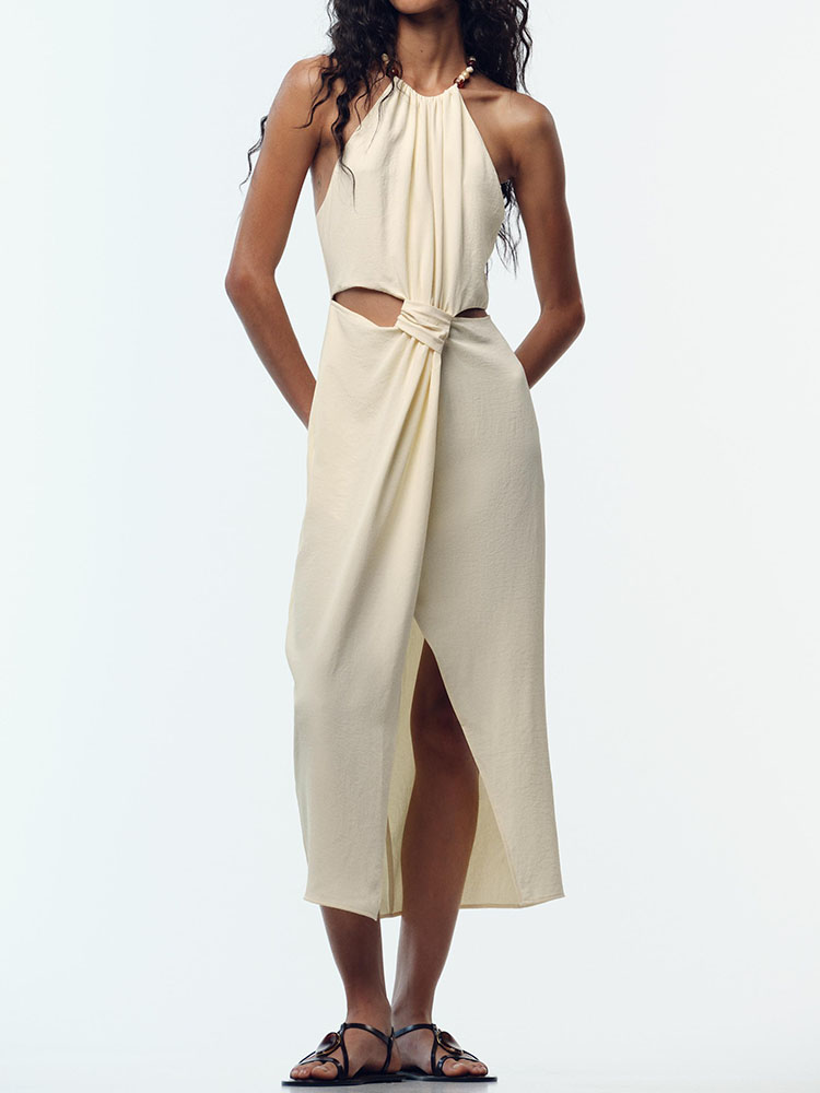Fashionable Midi Dress ZA2025  - Ethnic Fashion Dress recension och pris