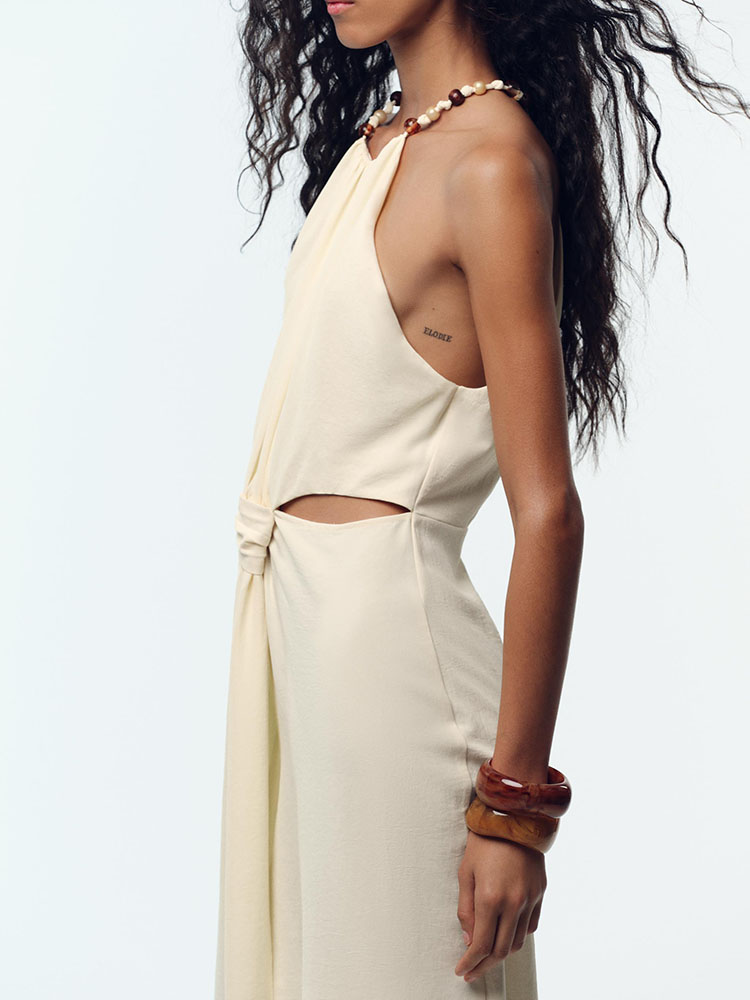 Fashionable Midi Dress ZA2025  - Ethnic Fashion Dress recension och pris