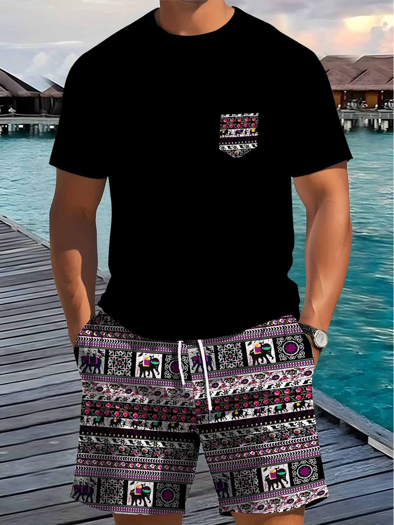 2026 Summer New Men's Short-Sl - Ethnic Fashion Style recension och pris
