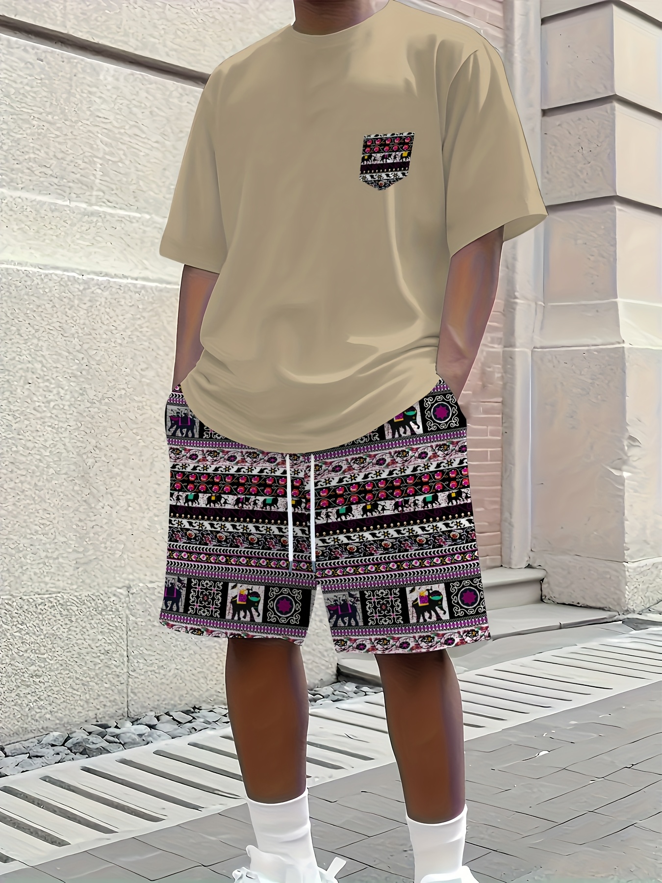 2026 Summer New Men's Short-Sl - Ethnic Fashion Style recension och pris