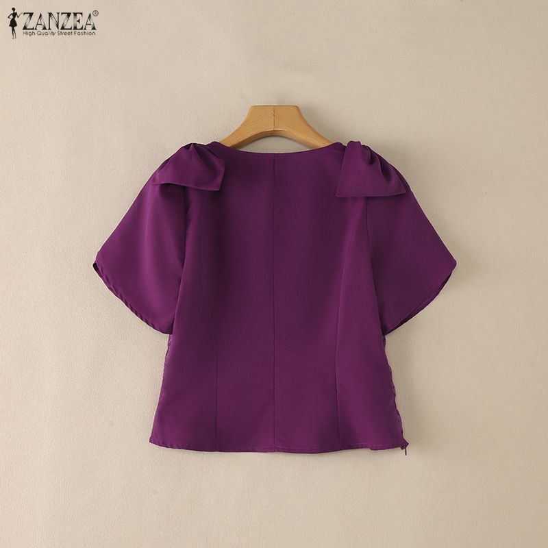 ZANZEA Woman Elegant Floral Ja - Thai Silk Blouse recension och pris