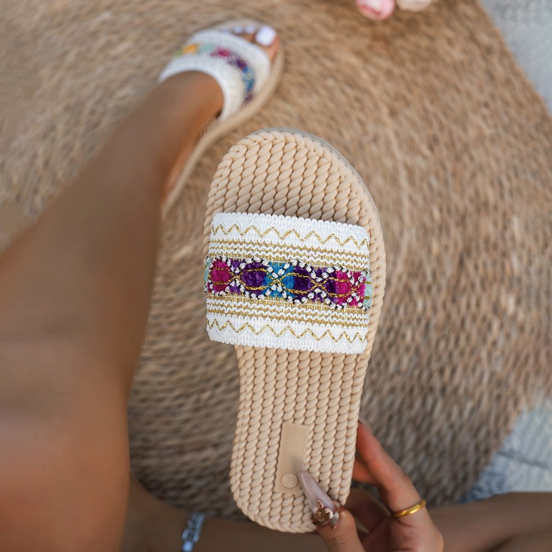 Women's Outdoor Flat Sandals D - Ethnic Fashion Style recension och pris