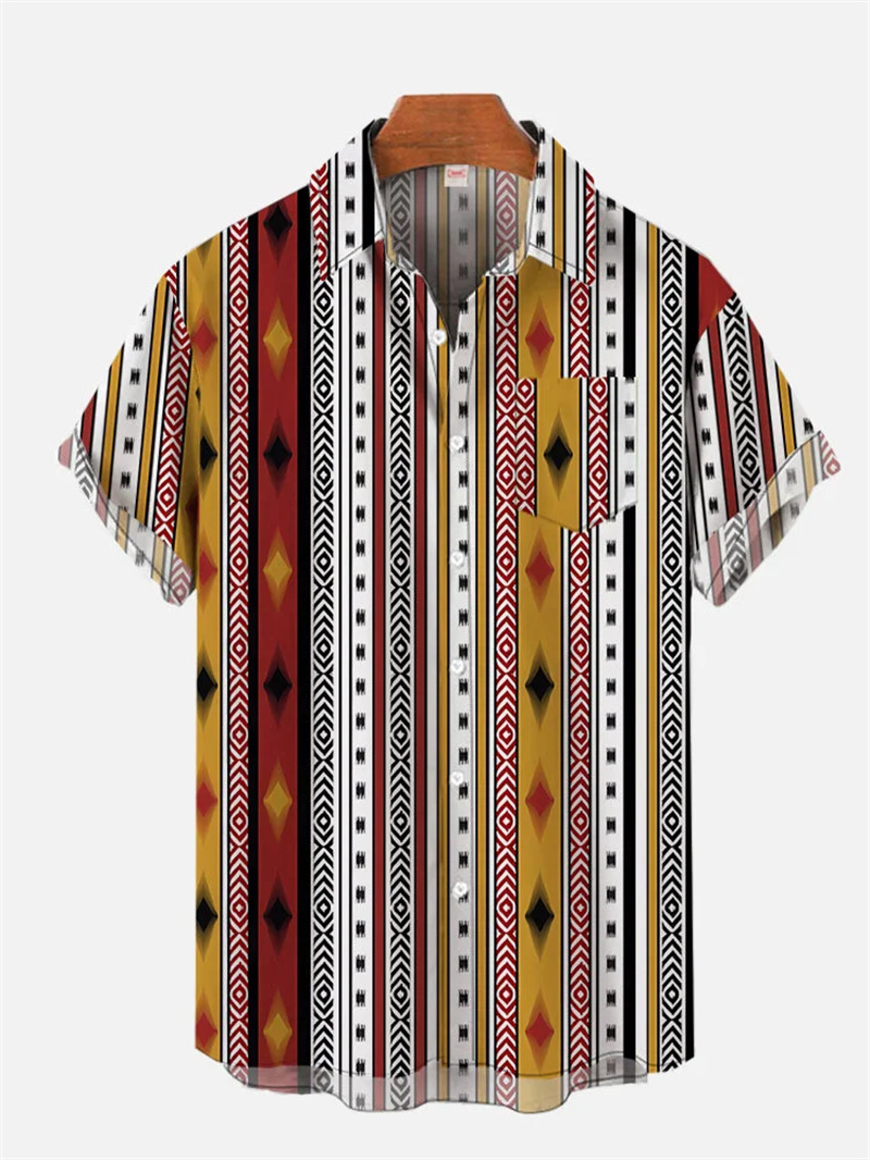 Retro men's linen shirt with e - Ethnic Wear Men'S Fashion recension och pris