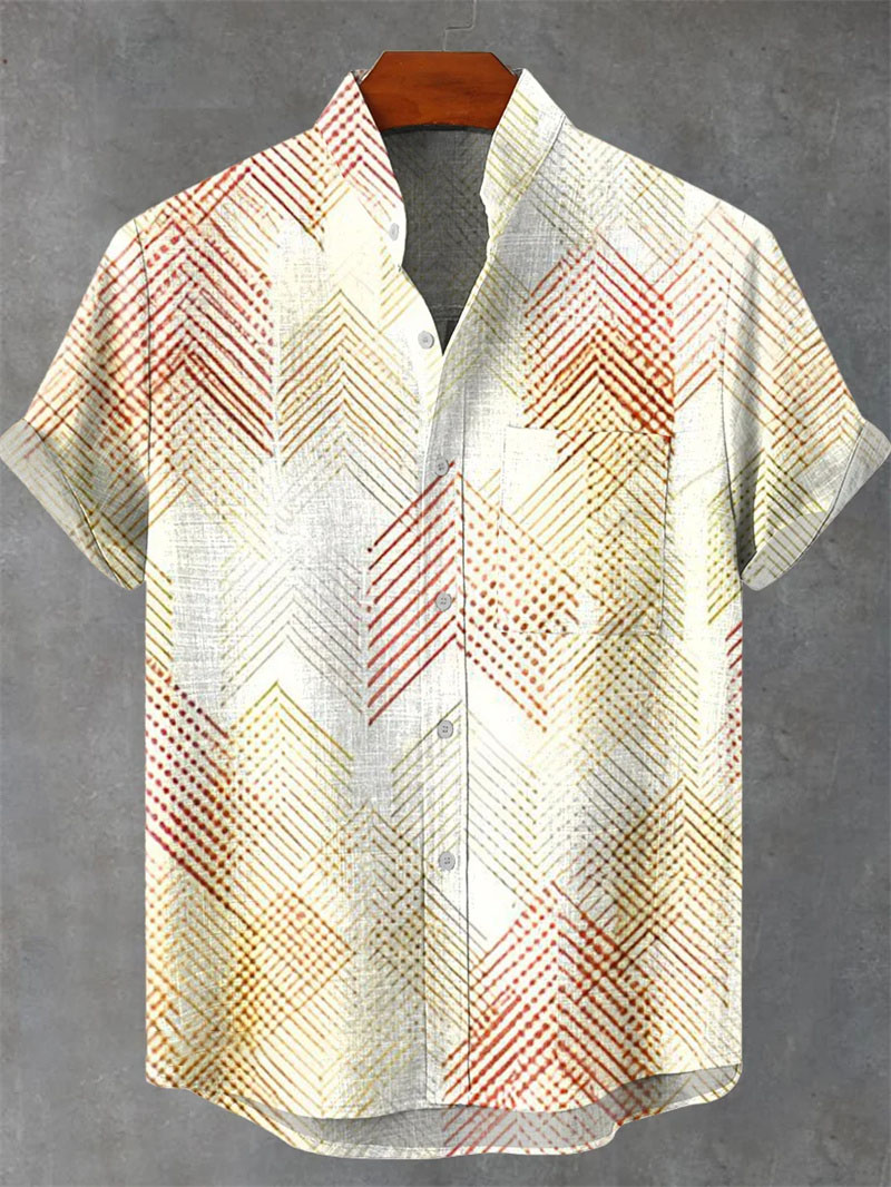 Retro men's linen shirt with e - Ethnic Wear Men'S Fashion recension och pris