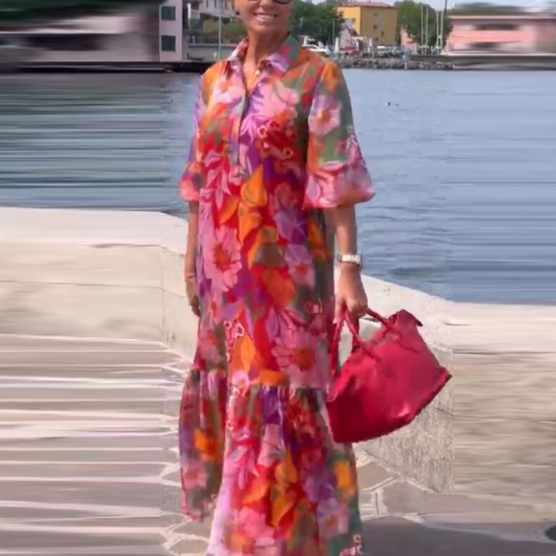 Plus Size Dress Women Turn Dow - Ethnic Fashion Dress recension och pris