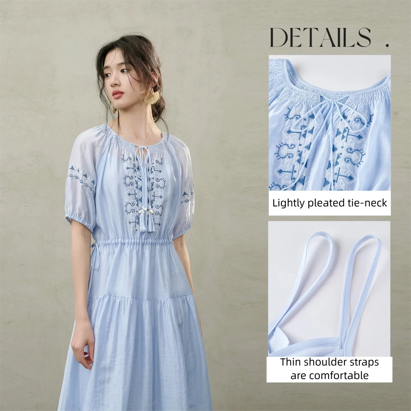 SENTUBILA Women's Boho Two-Pie - Ethnic Fashion Dress recension och pris