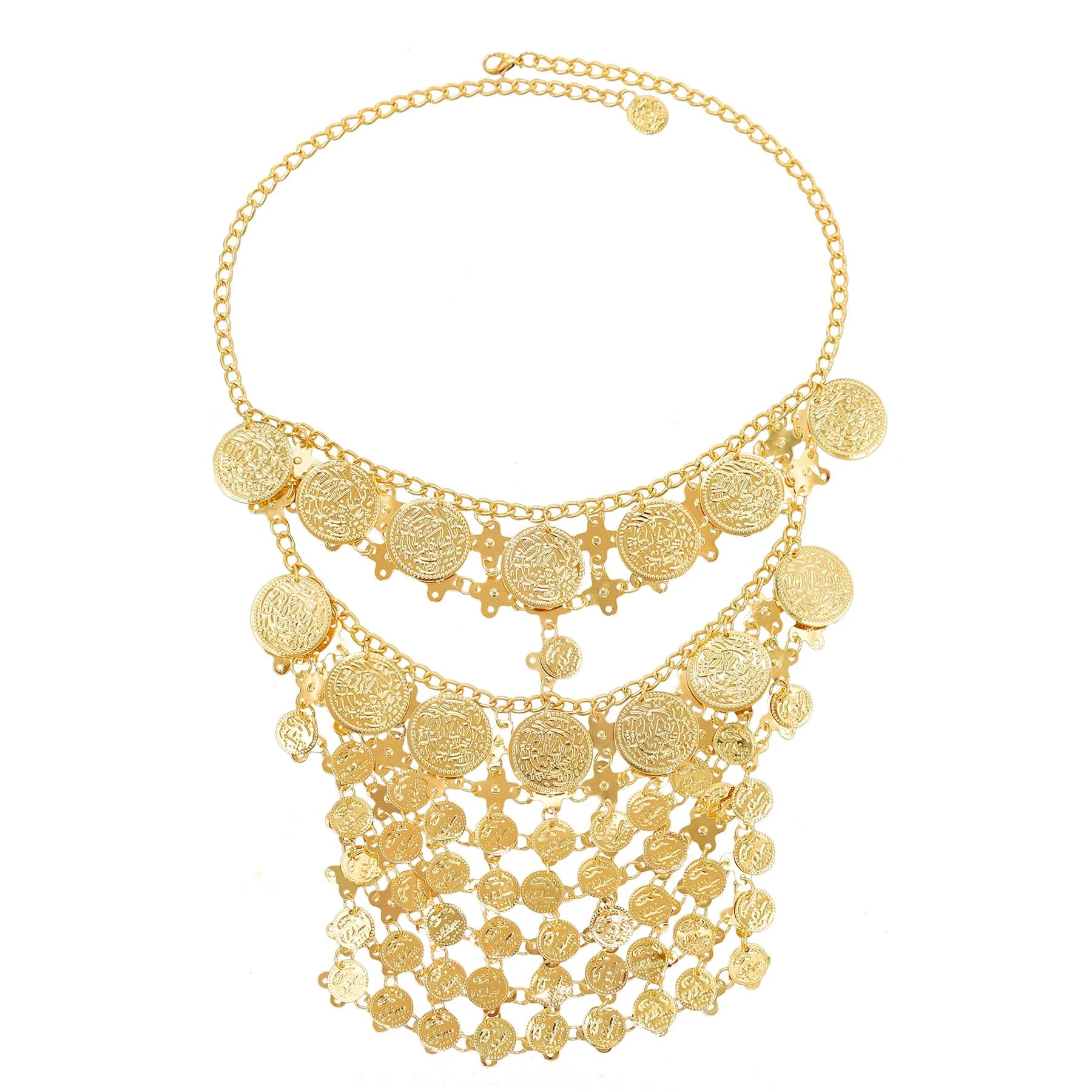 4 Golden Coin Tassel Mask Hair - Fashion Ethnic Indian Clothing recension och pris