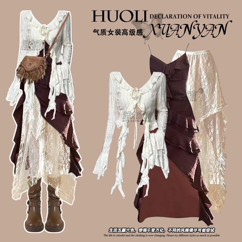 Autumn New Irregular Slim Fit  - Ethnic Fashion Dress recension och pris