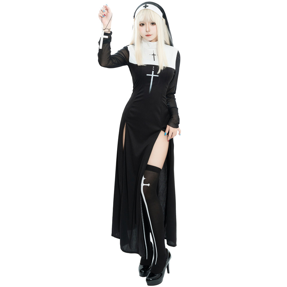 Maria Nun Costume Dress Stage  - Ethnic Fashion Dress recension och pris
