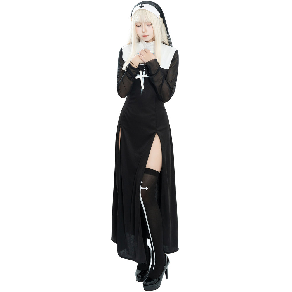 Maria Nun Costume Dress Stage  - Ethnic Fashion Dress recension och pris