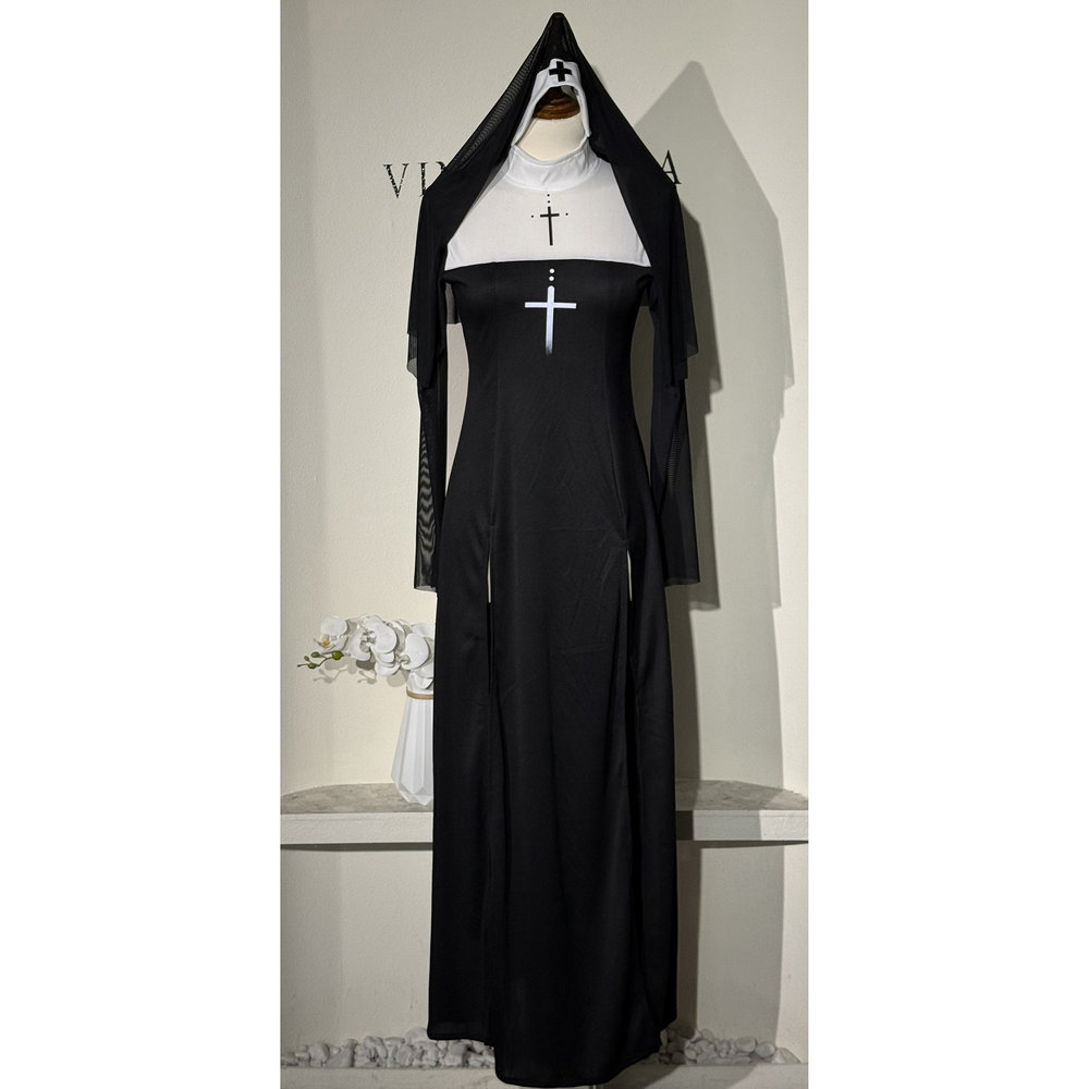 Maria Nun Costume Dress Stage  - Ethnic Fashion Dress recension och pris