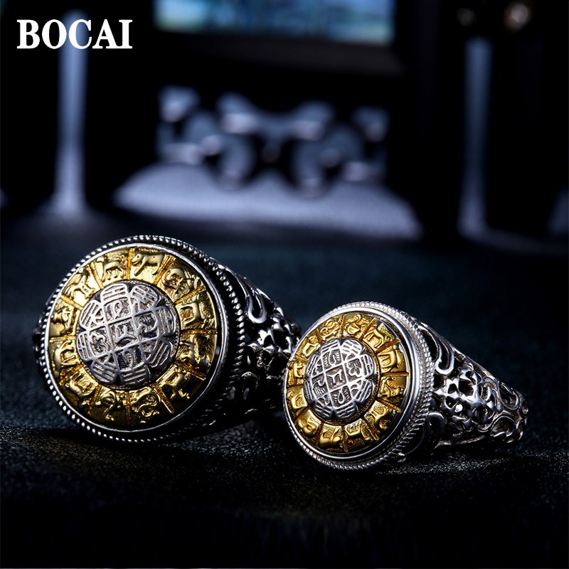 BOCAI New 100% S925 Silver Exa - Men'S Ethnic Fashion Trends recension och pris