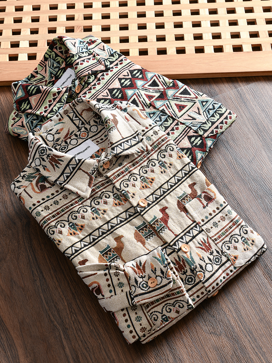  Thickened Collared Men's Shir - Urban Ethnic Fashion recension och pris