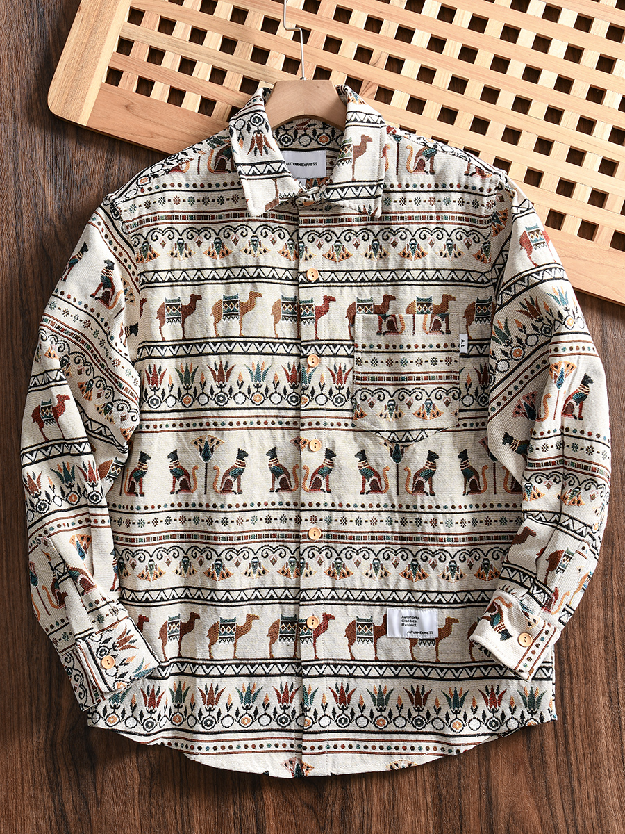 Thickened Collared Men's Shir - Urban Ethnic Fashion recension och pris