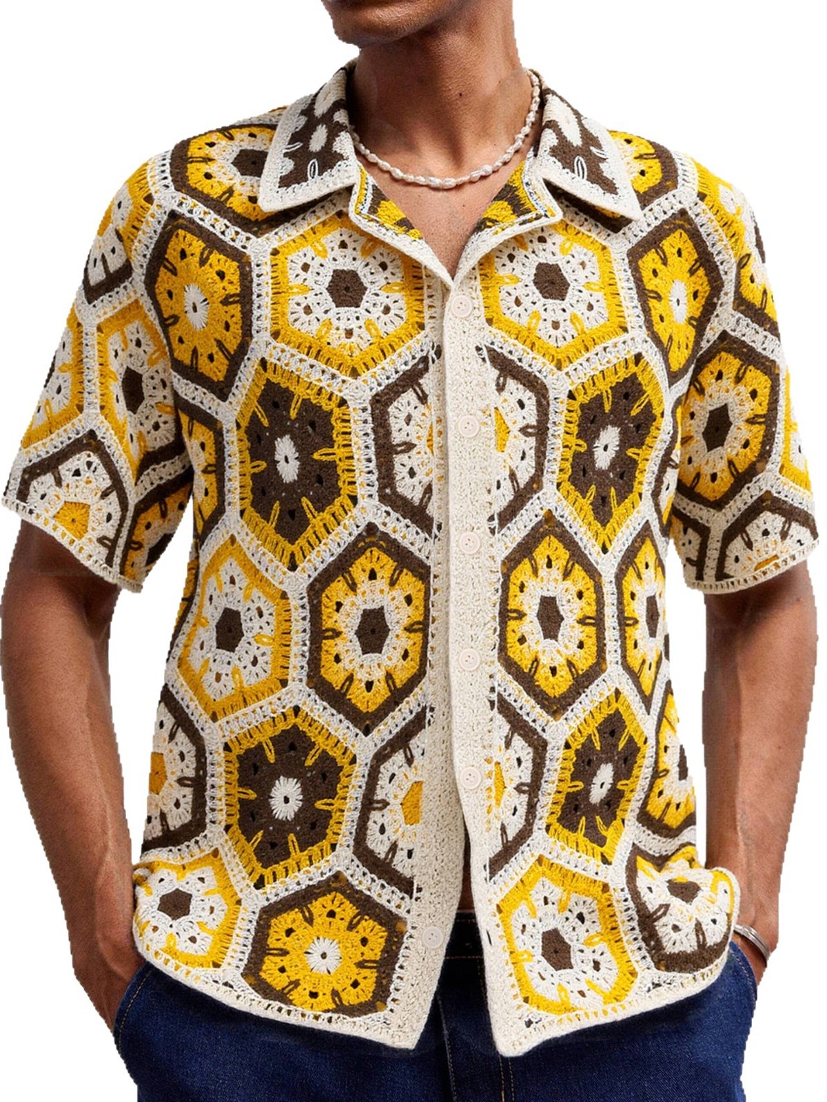 Breathable Knitted Short Sleev - Urban Ethnic Fashion recension och pris