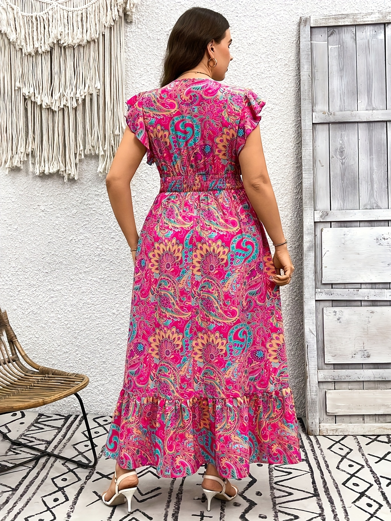 Elegant Long Dress with Ethnic - Ethnic Fashion Dress recension och pris