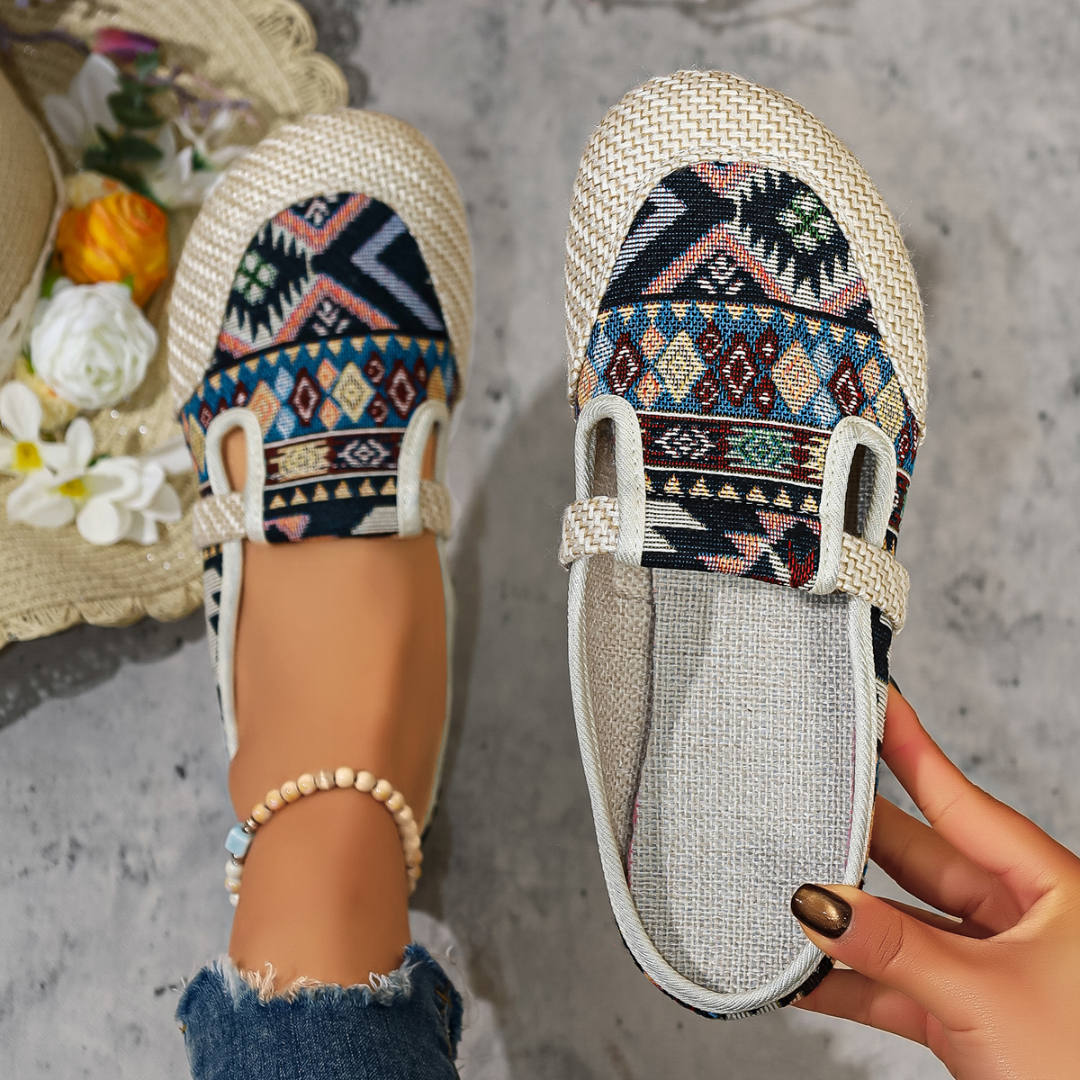 Women Ethnic Style Slippers Fa - Ethnic Fashion Walk recension och pris